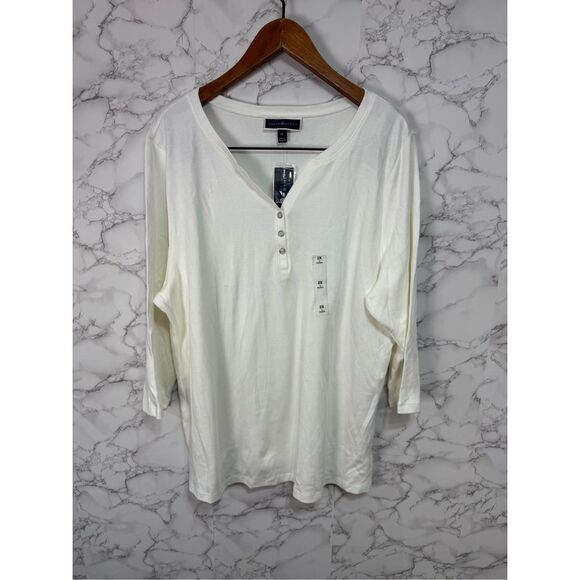 Karen Scott Women’s Plus Blouse Top sz 2X NEW # G113 - Picture 1 of 8
